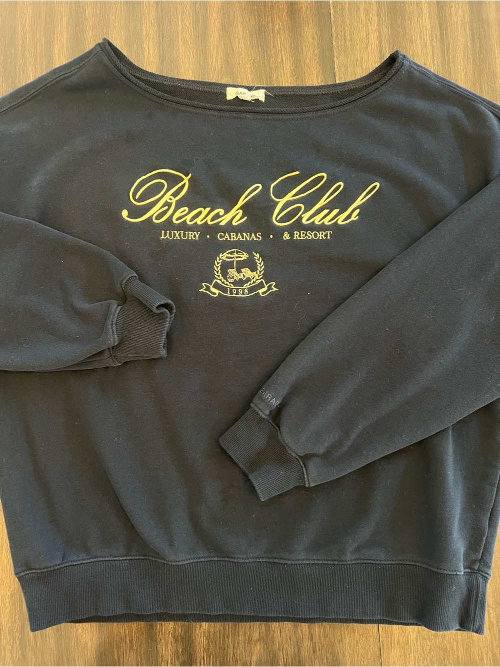 Garage Navy Crewneck Light Sweatshirt